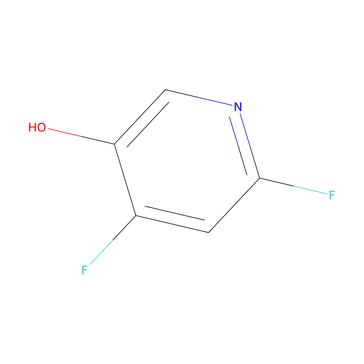 4,6-Difluoropyridin-3-ol molecular structure, CAS 1227597-52-5
