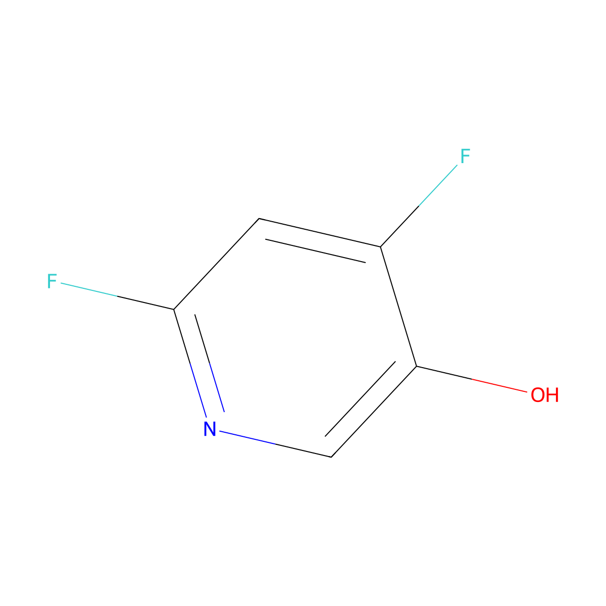 4,6-Difluoropyridin-3-ol molecular structure, CAS 1227597-52-5
