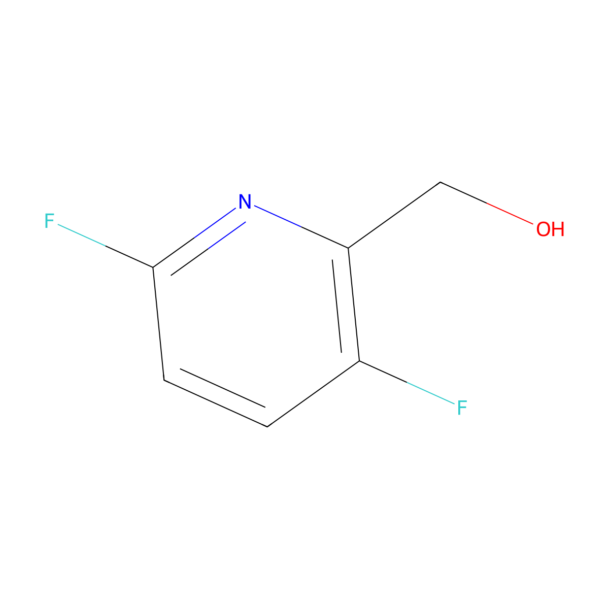 (3,6-Difluoropyridin-2-yl)methanol molecular structure, CAS 1227598-08-4
