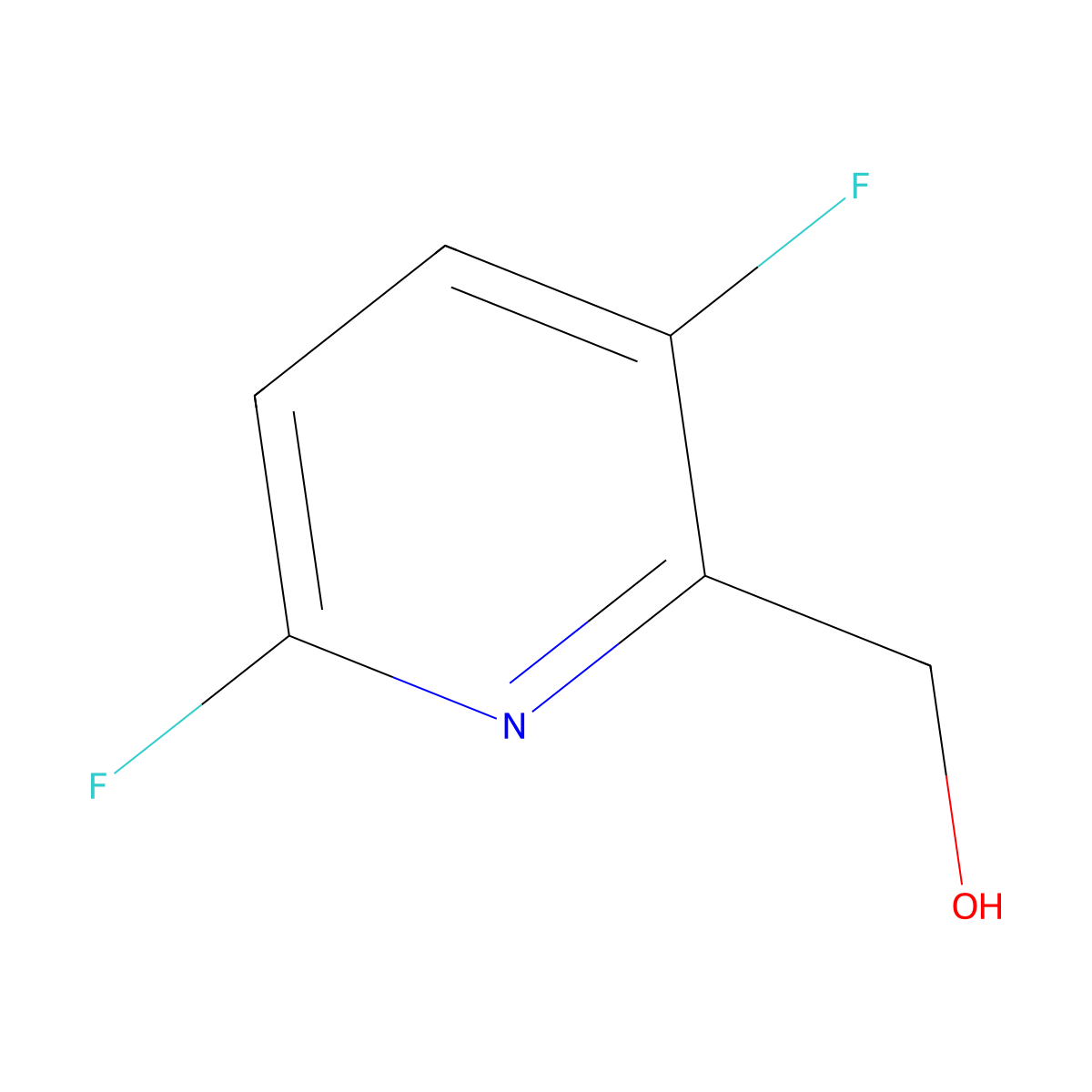 (3,6-Difluoropyridin-2-yl)methanol molecular structure, CAS 1227598-08-4