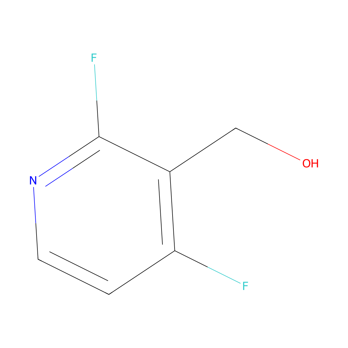 (2,4-Difluoropyridin-3-yl)methanol molecular structure, CAS 1227598-92-6