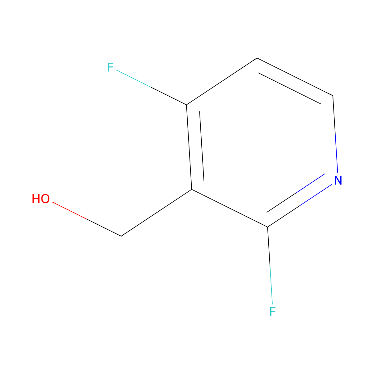 (2,4-Difluoropyridin-3-yl)methanol molecular structure, CAS 1227598-92-6