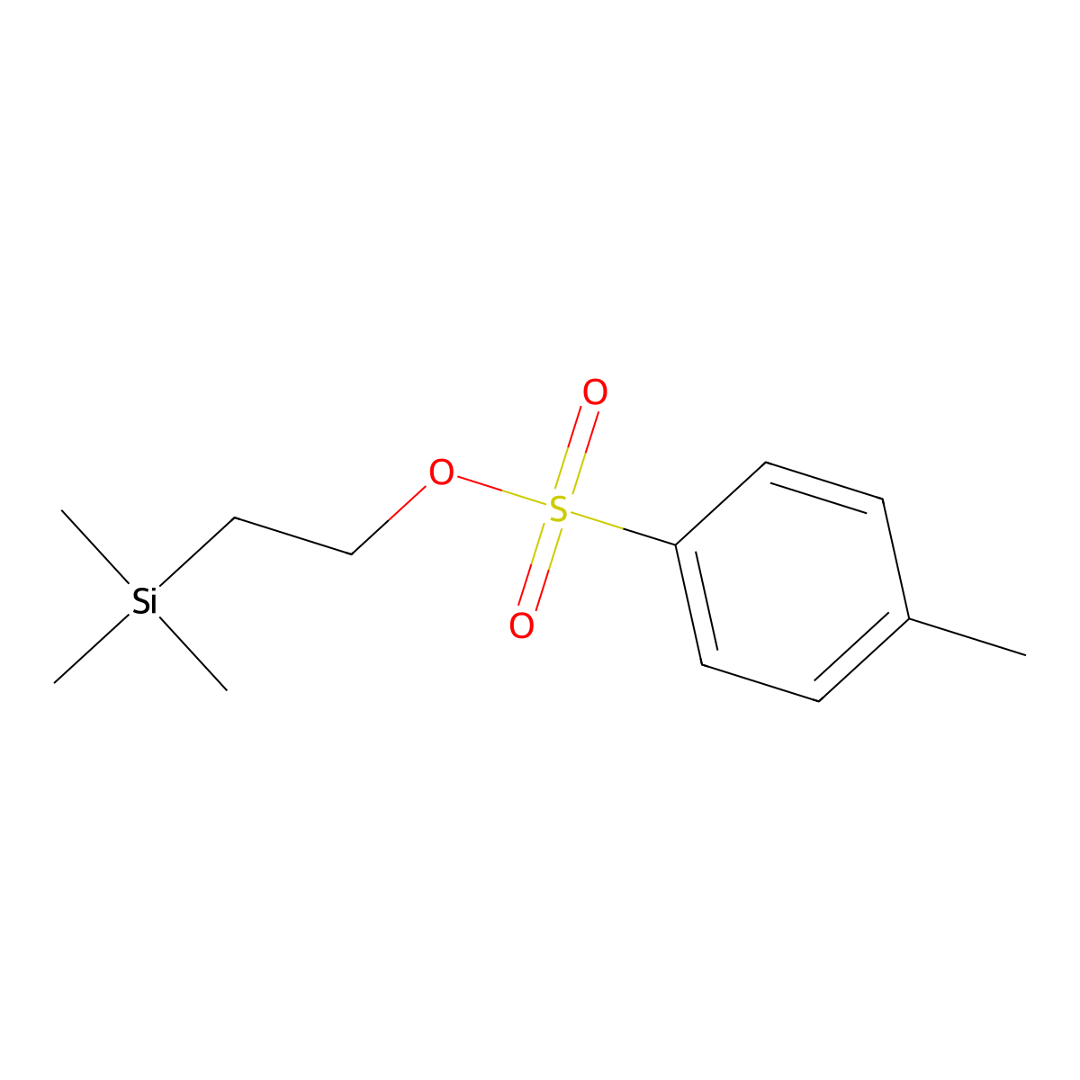 2-(Trimethylsilyl)ethyl 4-methylbenzene-1-sulfonate molecular structure, CAS 122760-29-6