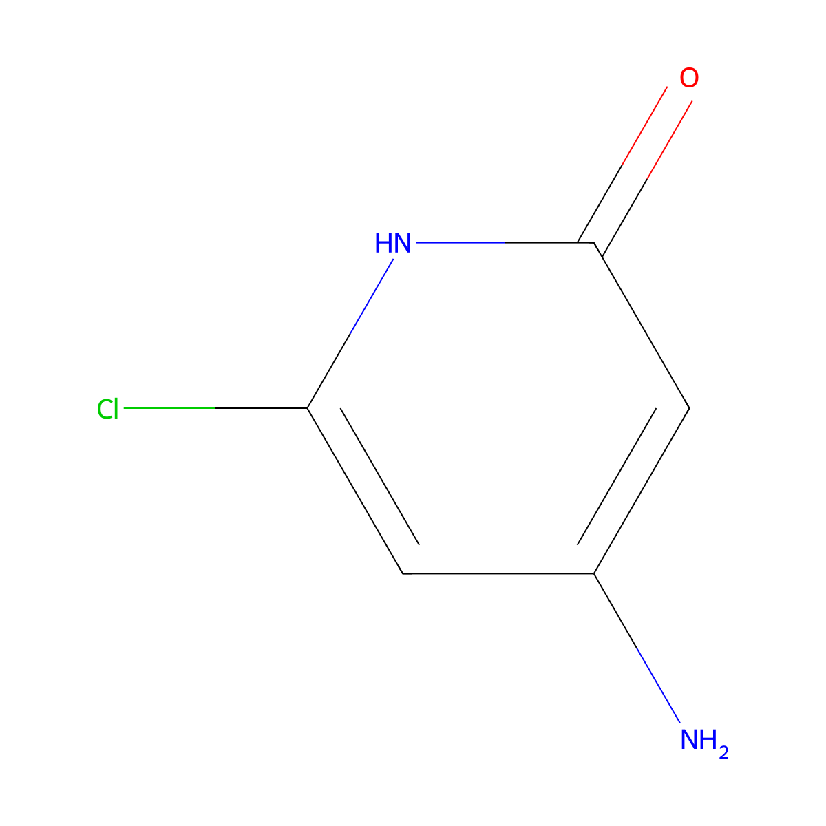4-Amino-6-chloropyridin-2-ol molecular structure, CAS 1227600-15-8