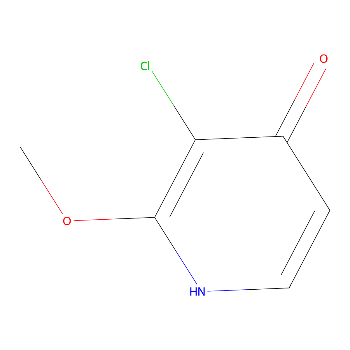 3-Chloro-2-methoxypyridin-4-OL molecular structure, CAS 1227600-52-3