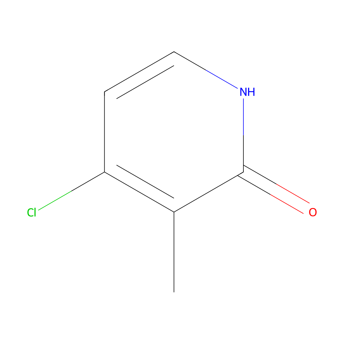 4-Chloro-3-methylpyridin-2-OL molecular structure, CAS 1227600-64-7