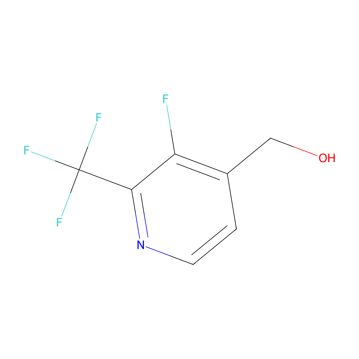 [3-Fluoro-2-(trifluoromethyl)pyridin-4-yl]methanol molecular structure, CAS 1227600-70-5