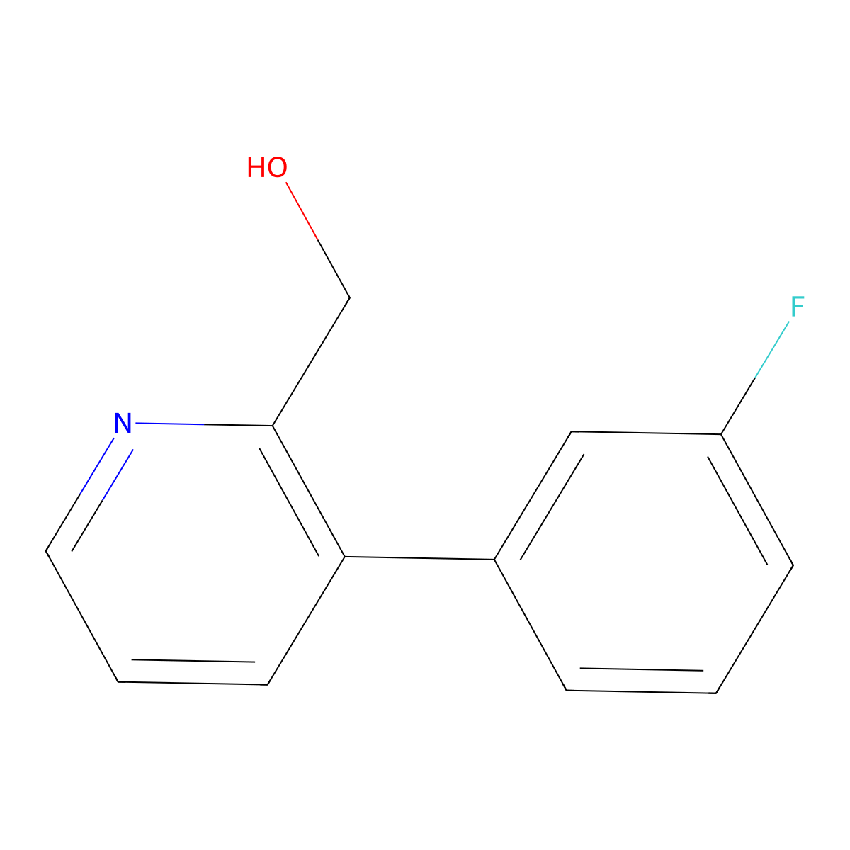 3-(3-Fluorophenyl)pyridine-2-methanol molecular structure, CAS 1227600-96-5