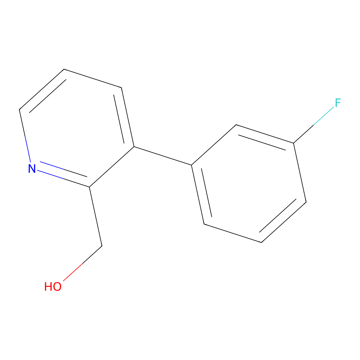 3-(3-Fluorophenyl)pyridine-2-methanol molecular structure, CAS 1227600-96-5