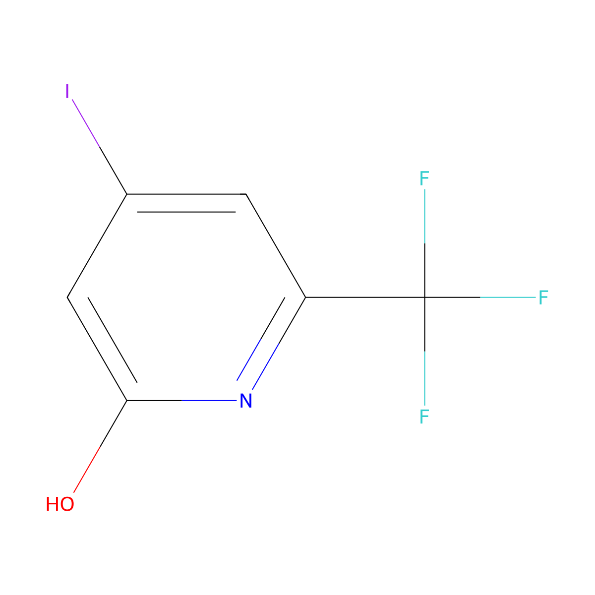 4-Iodo-6-(trifluoromethyl)-1,2-dihydropyridin-2-one molecular structure, CAS 1227600-97-6