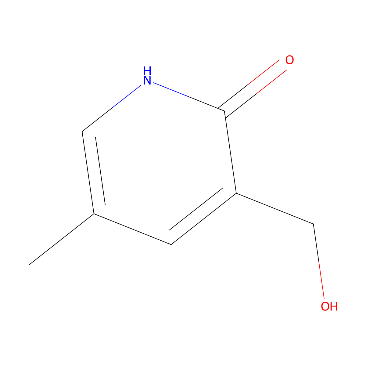3-(Hydroxymethyl)-5-methylpyridin-2-ol molecular structure, CAS 1227601-70-8