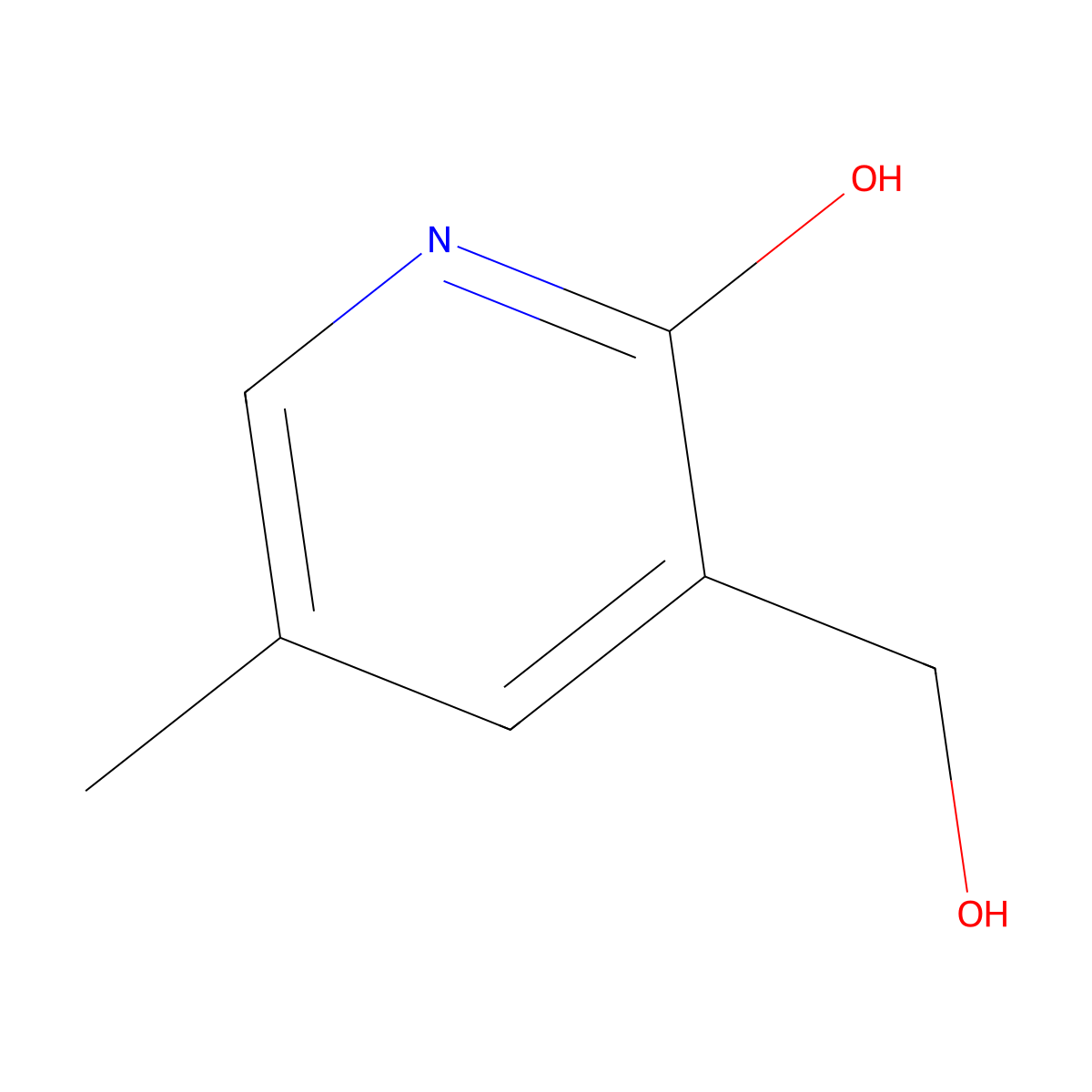 3-(Hydroxymethyl)-5-methylpyridin-2-ol molecular structure, CAS 1227601-70-8