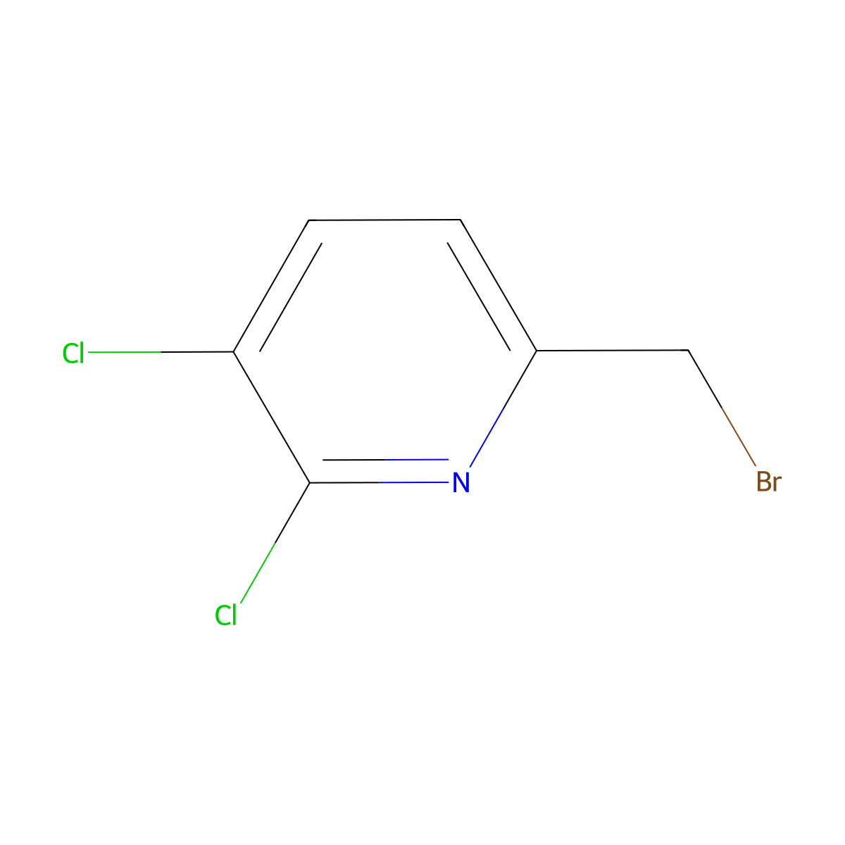 6-(Bromomethyl)-2,3-dichloropyridine molecular structure, CAS 1227601-96-8