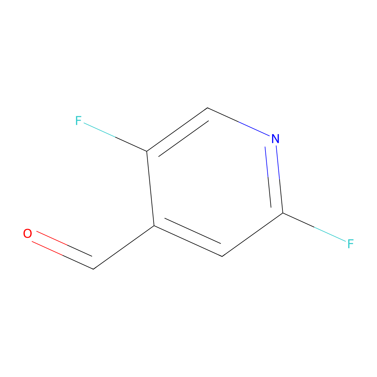 2,5-Difluoropyridine-4-carbaldehyde molecular structure, CAS 1227602-08-5