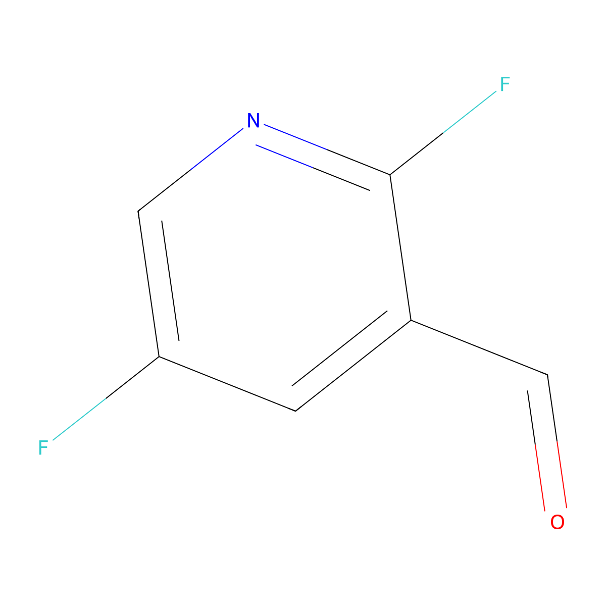 2,5-Difluoronicotinaldehyde molecular structure, CAS 1227602-25-6