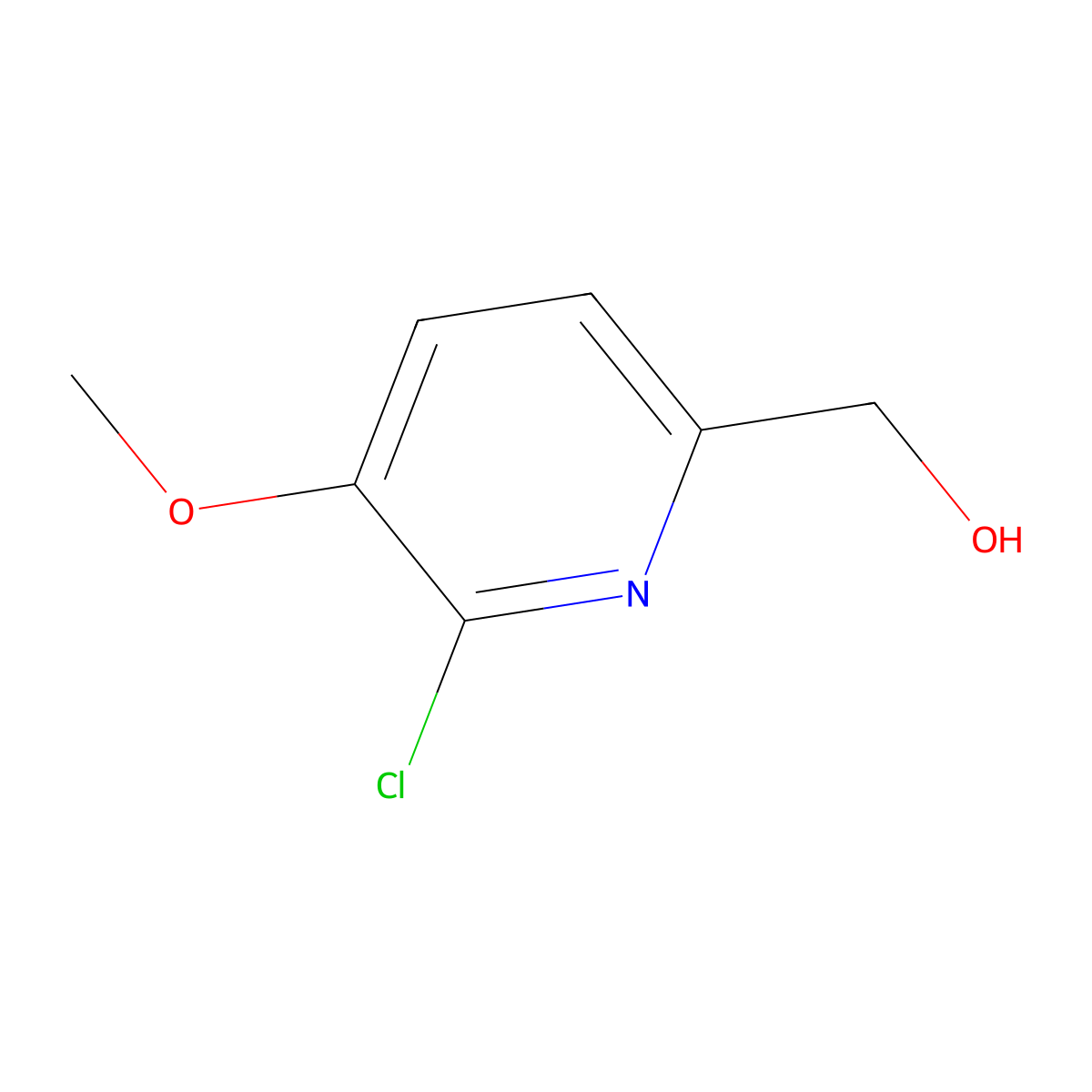 (6-Chloro-5-methoxy-pyridin-2-yl)-methanol molecular structure, CAS 1227602-31-4