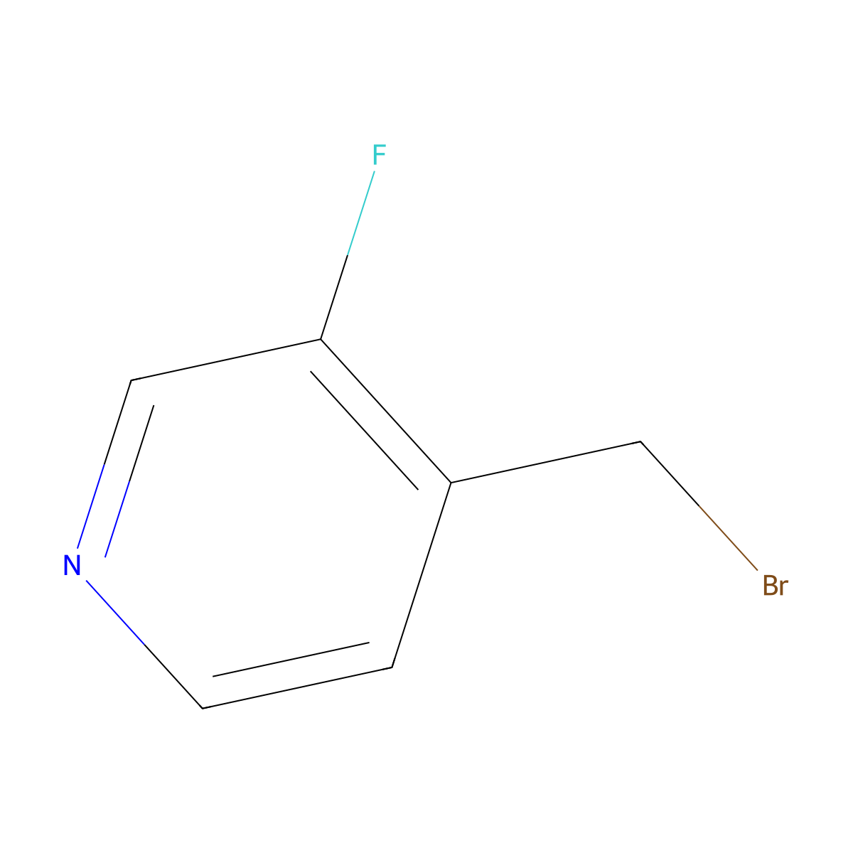 4-(Bromomethyl)-3-fluoropyridine molecular structure, CAS 1227602-49-4