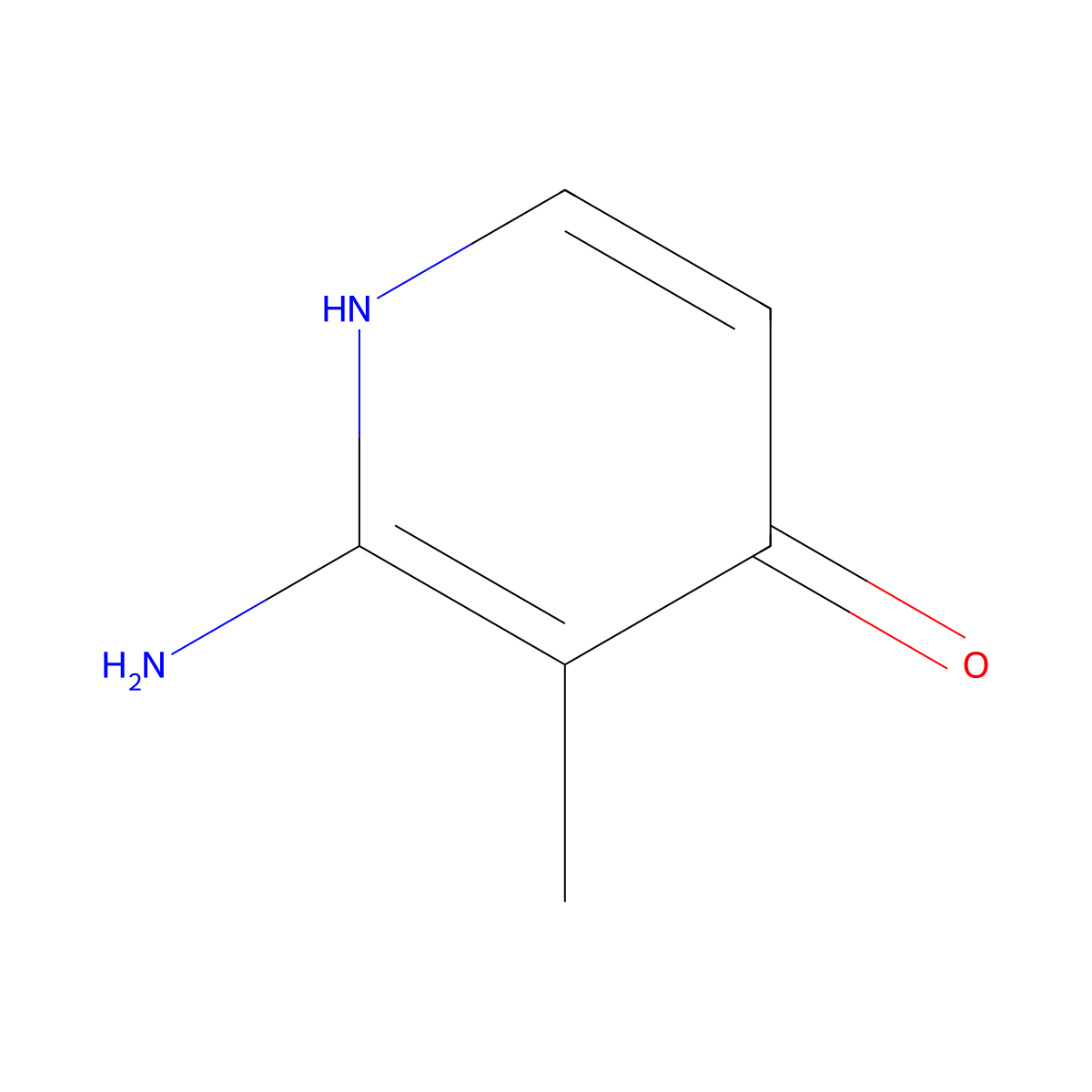 2-Amino-3-methylpyridin-4-ol molecular structure, CAS 1227602-70-1