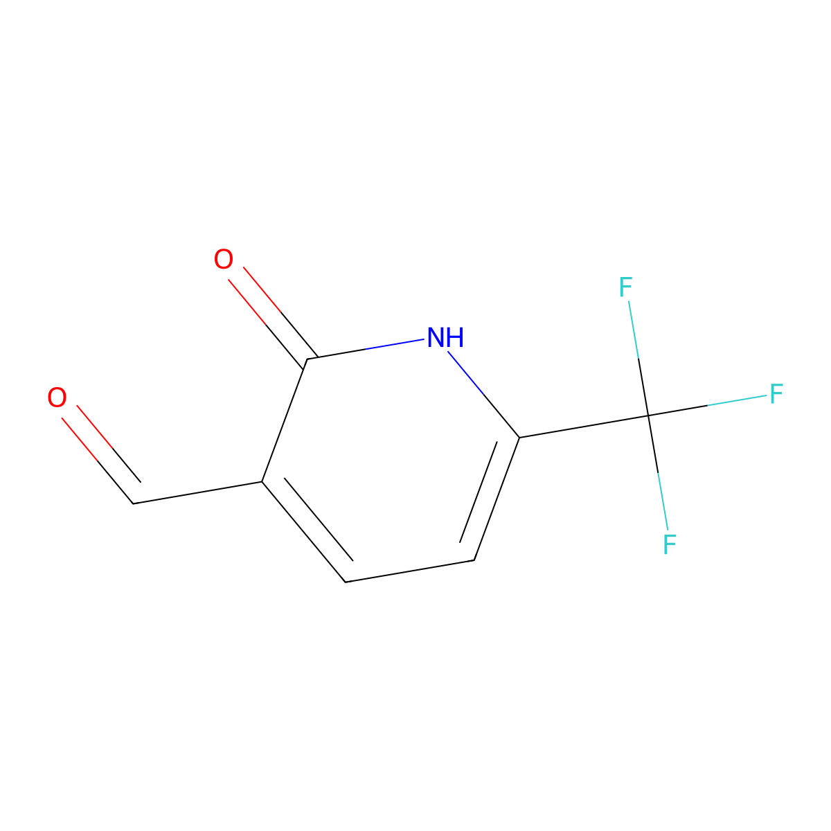 1,2-Dihydro-2-oxo-6-(trifluoromethyl)-3-pyridinecarboxaldehyde molecular structure, CAS 1227602-74-5