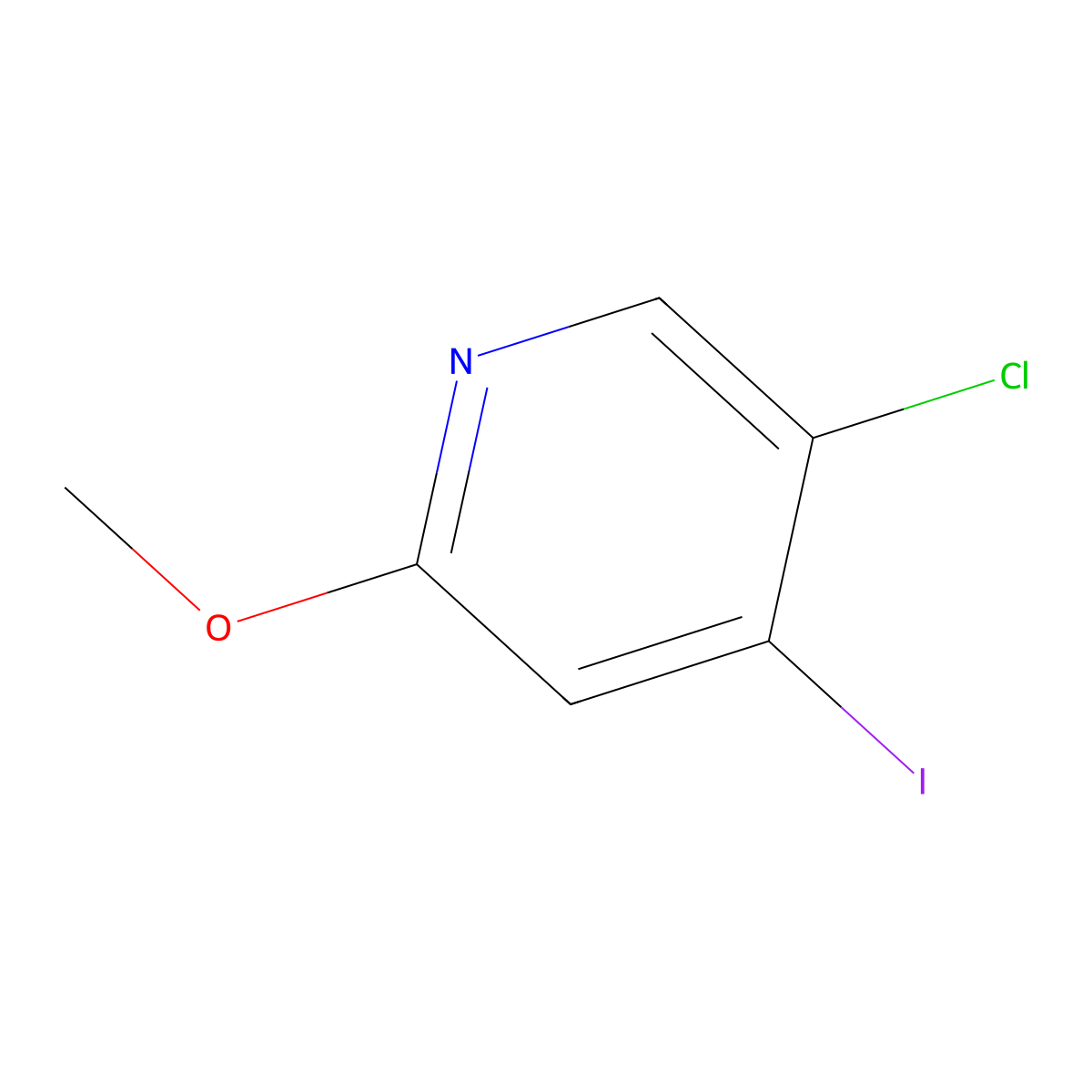 5-Chloro-4-iodo-2-methoxypyridine molecular structure, CAS 1227602-85-8