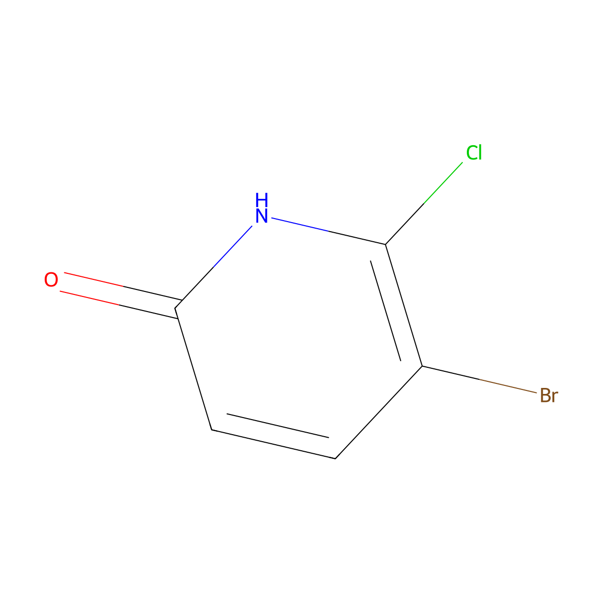 5-Bromo-6-chloropyridin-2-OL molecular structure, CAS 1227603-81-7