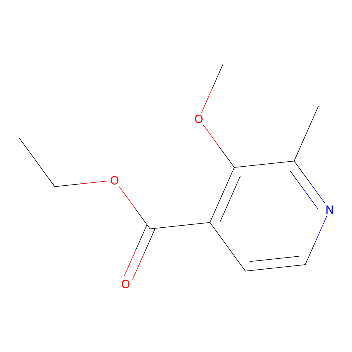 Ethyl 3-methoxy-2-methylpyridine-4-carboxylate molecular structure, CAS 1227604-20-7