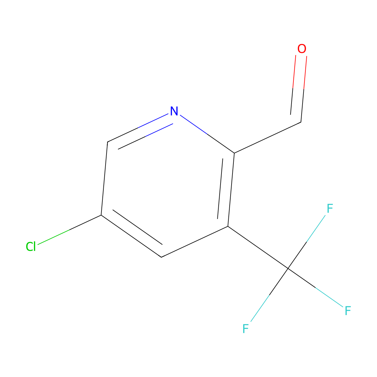 5-Chloro-3-(trifluoromethyl)picolinaldehyde molecular structure, CAS 1227605-33-5
