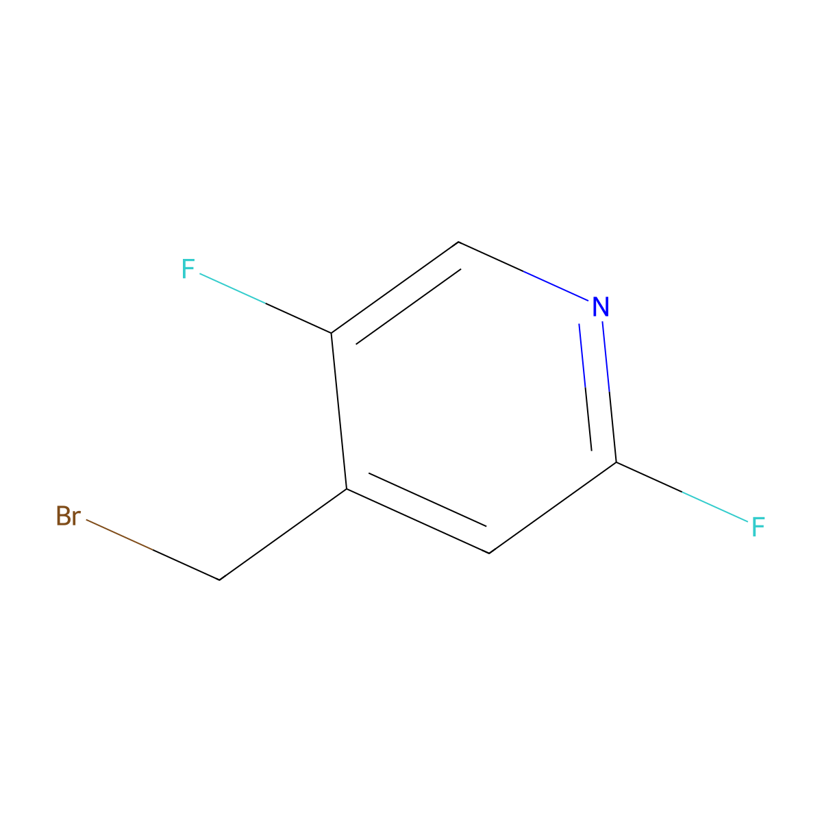 4-(Bromomethyl)-2,5-difluoropyridine molecular structure, CAS 1227606-46-3