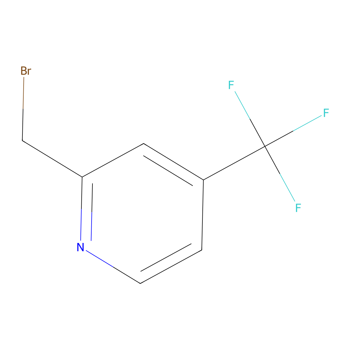 2-(Bromomethyl)-4-(trifluoromethyl)pyridine molecular structure, CAS 1227606-71-4