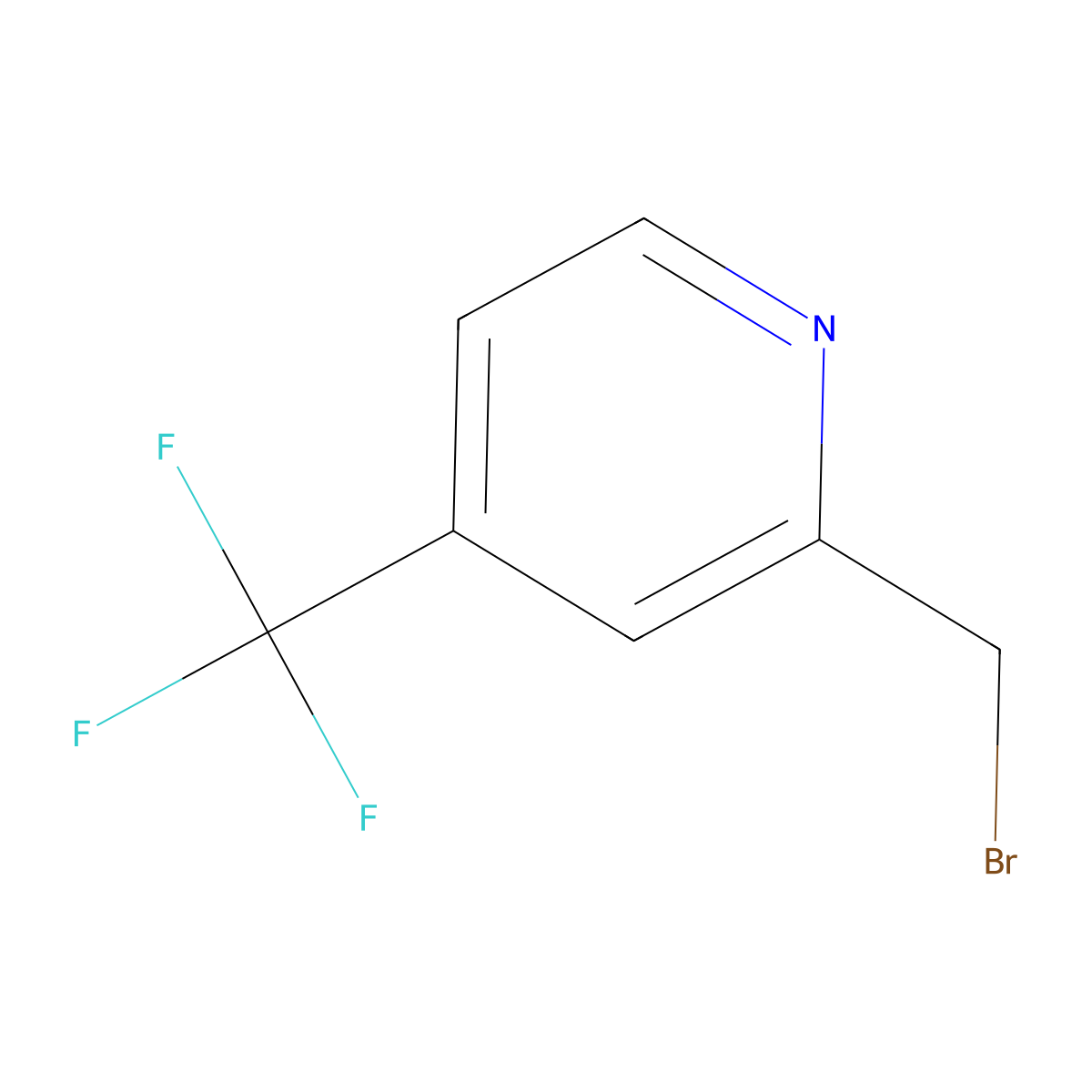 2-(Bromomethyl)-4-(trifluoromethyl)pyridine molecular structure, CAS 1227606-71-4