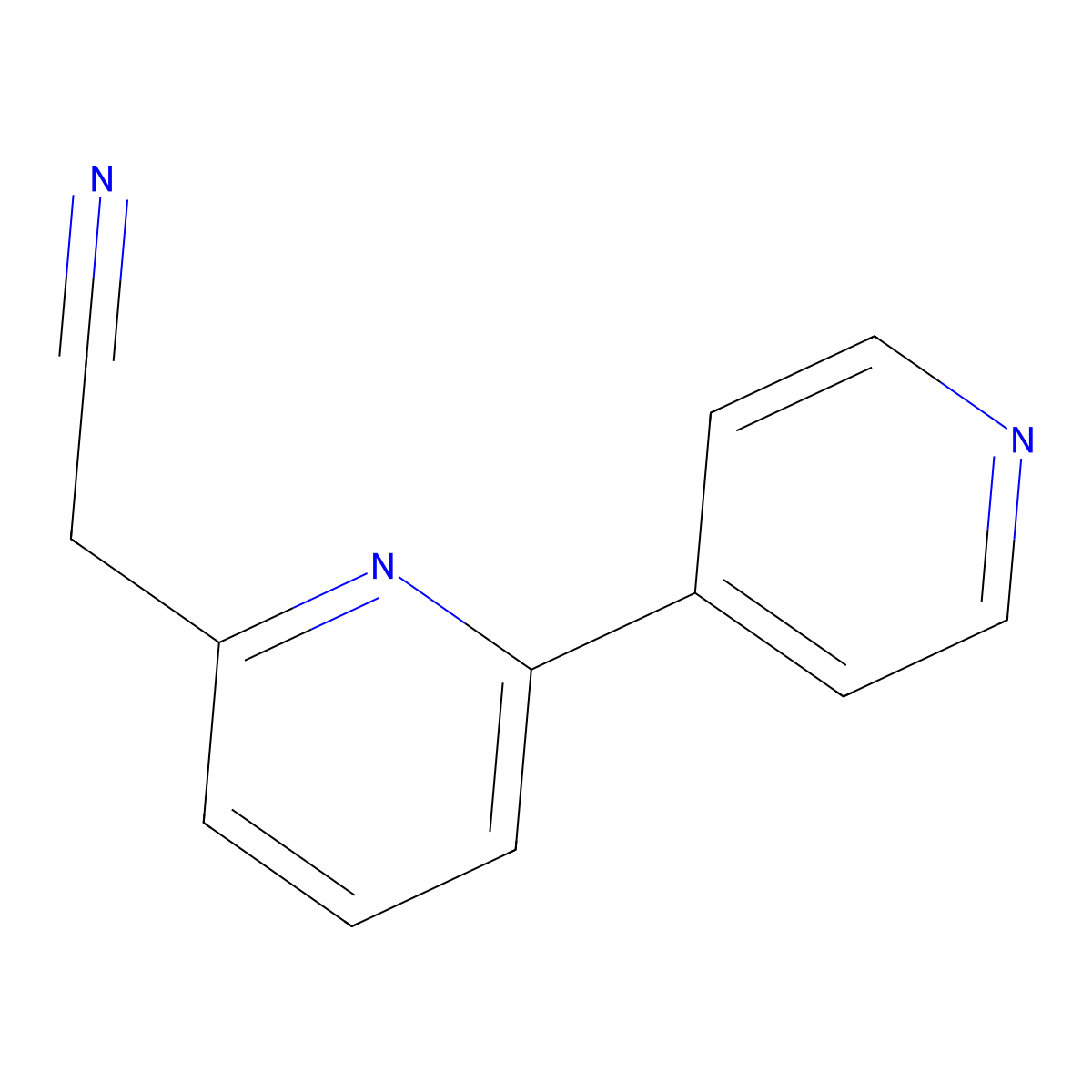 2-(6-Pyridin-4-yl-2-pyridinyl)acetonitrile molecular structure, CAS 1227606-97-4