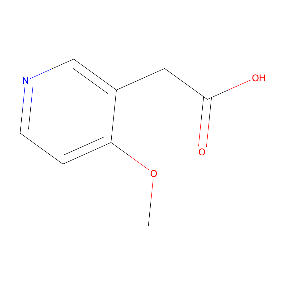 2-(4-Methoxypyridin-3-yl)acetic acid molecular structure, CAS 1227607-90-0