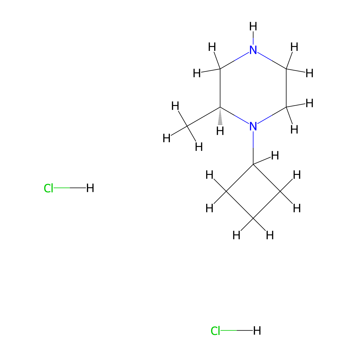 (S)-1-Cyclobutyl-2-methylpiperazine Dihydrochloride molecular structure, CAS 1227610-42-5