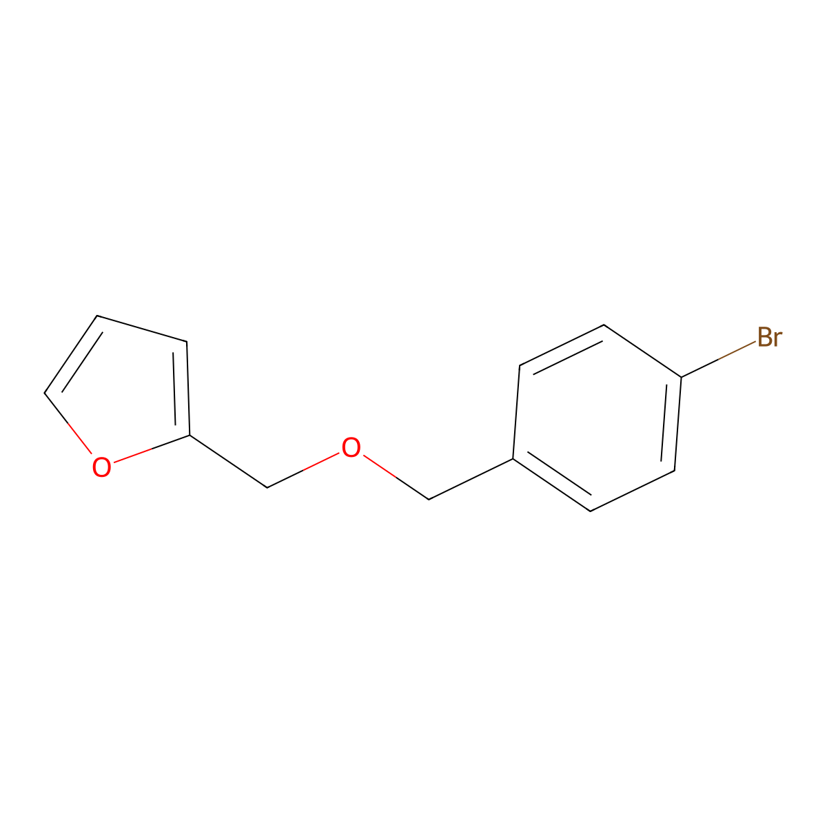 4-Bromobenzyl furfuryl ether molecular structure, CAS 1227618-86-1