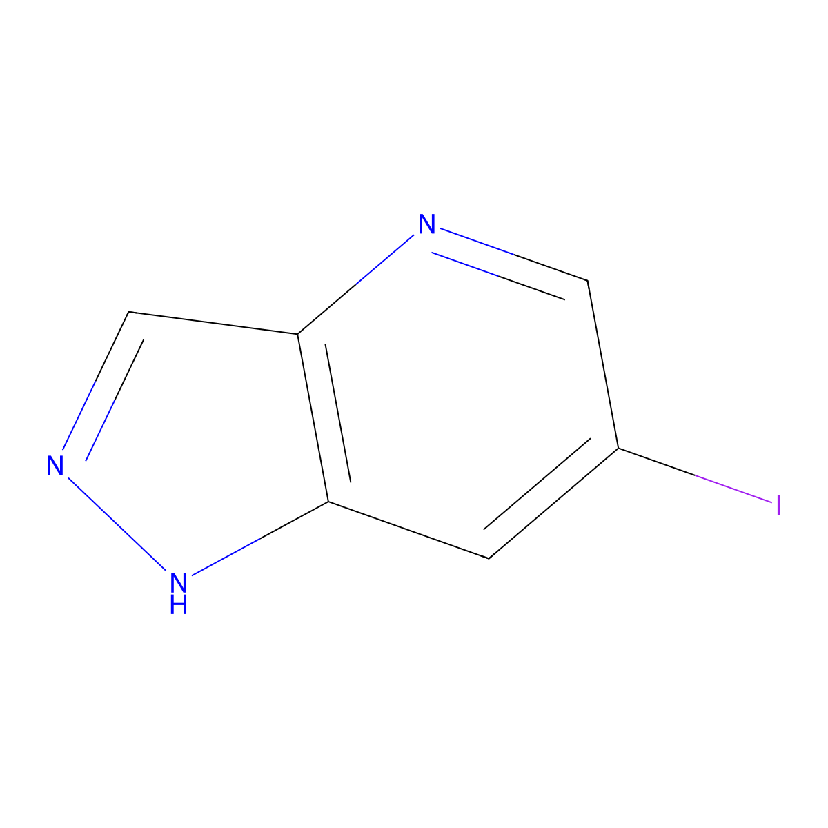 6-Iodo-1H-pyrazolo[4,3-b]pyridine molecular structure, CAS 1227628-26-3