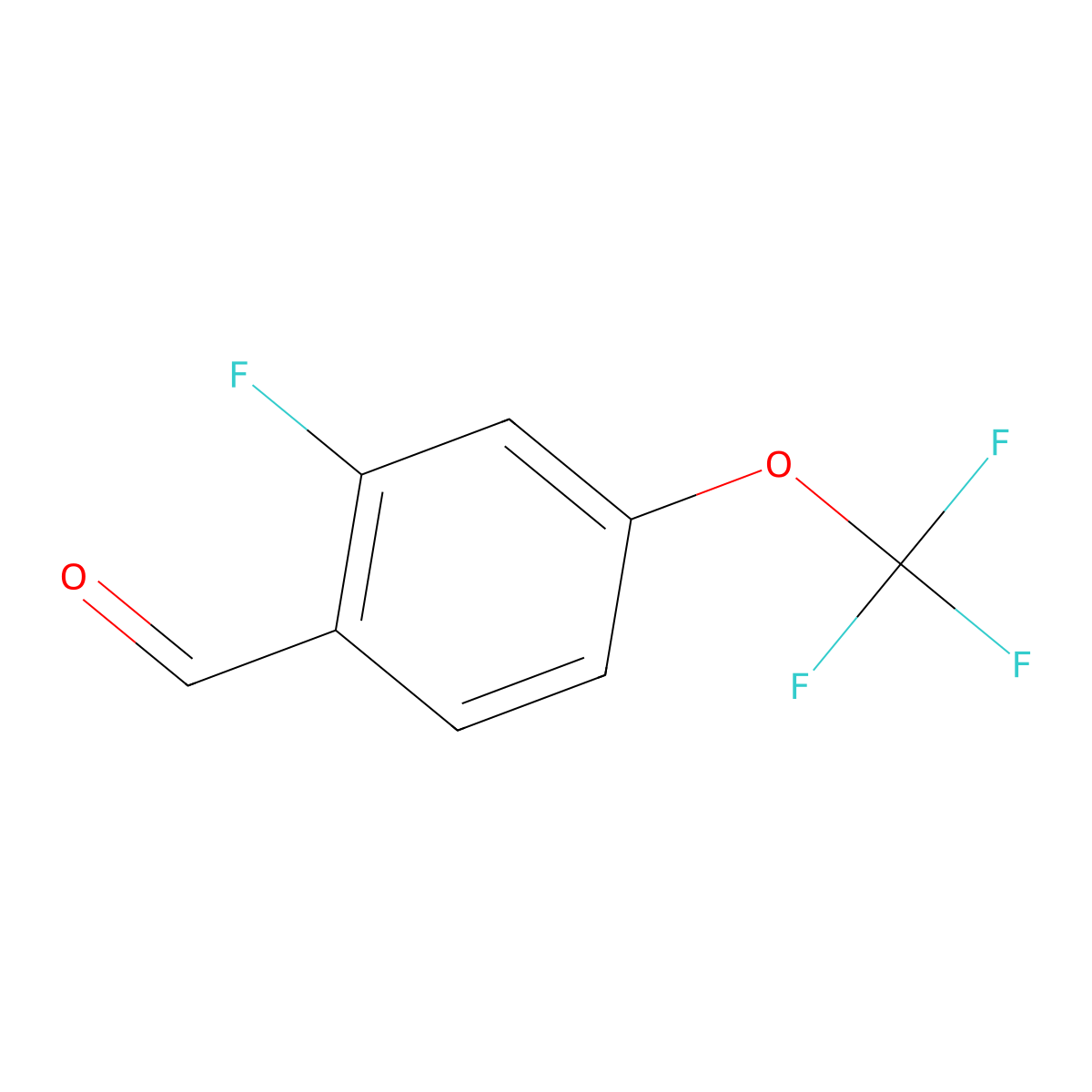 2-Fluoro-4-(trifluoromethoxy)benzaldehyde molecular structure, CAS 1227628-83-2