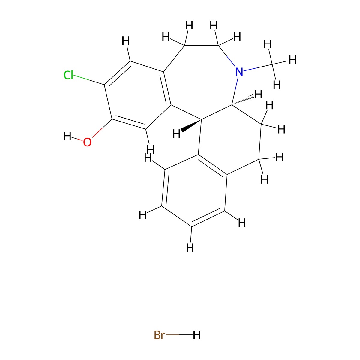 SCH 39166 hydrobromide molecular structure, CAS 1227675-51-5