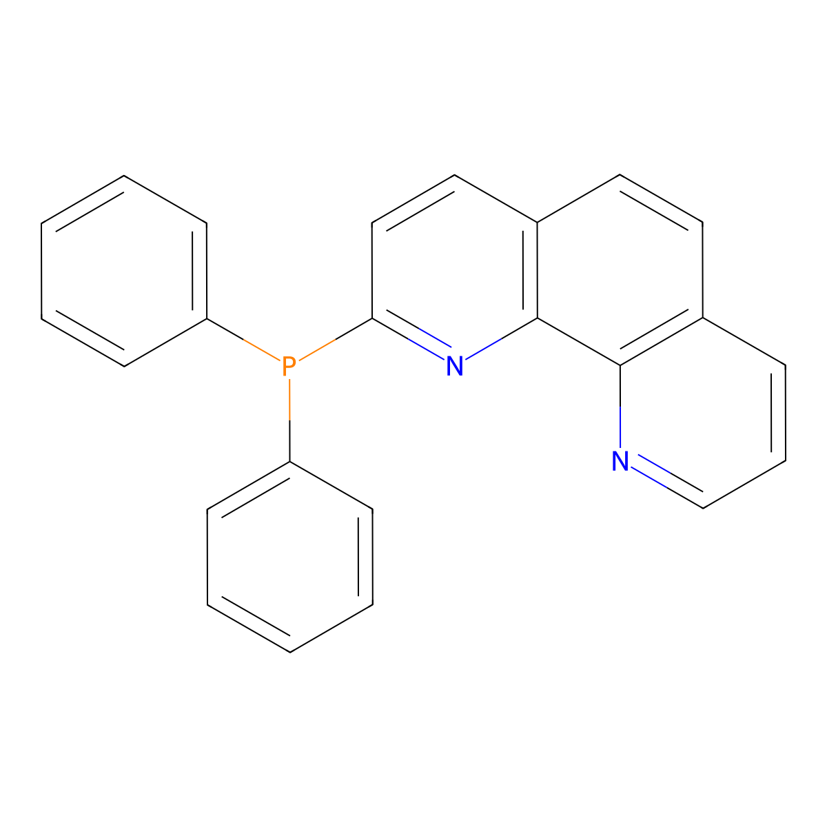 2-(Diphenylphosphaneyl)-1,10-phenanthroline molecular structure, CAS 122768-45-0
