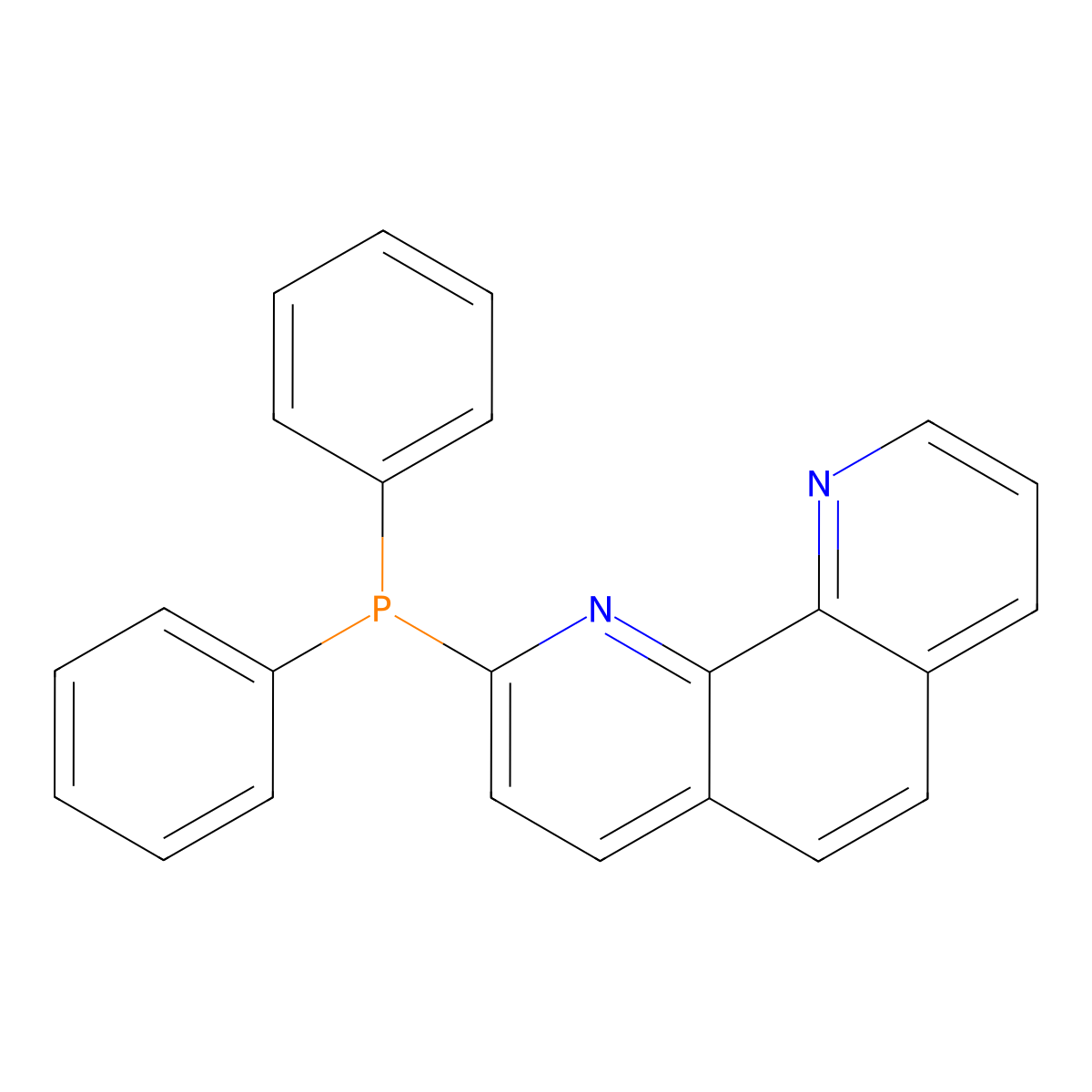 2-(Diphenylphosphaneyl)-1,10-phenanthroline molecular structure, CAS 122768-45-0