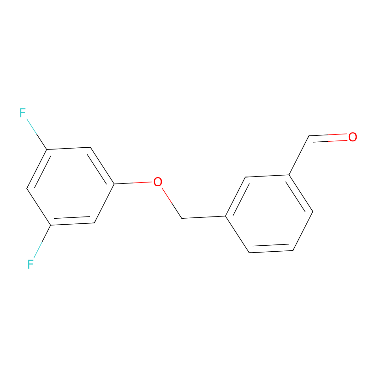 3-((3,5-Difluorophenoxy)methyl)benzaldehyde molecular structure, CAS 1227685-47-3