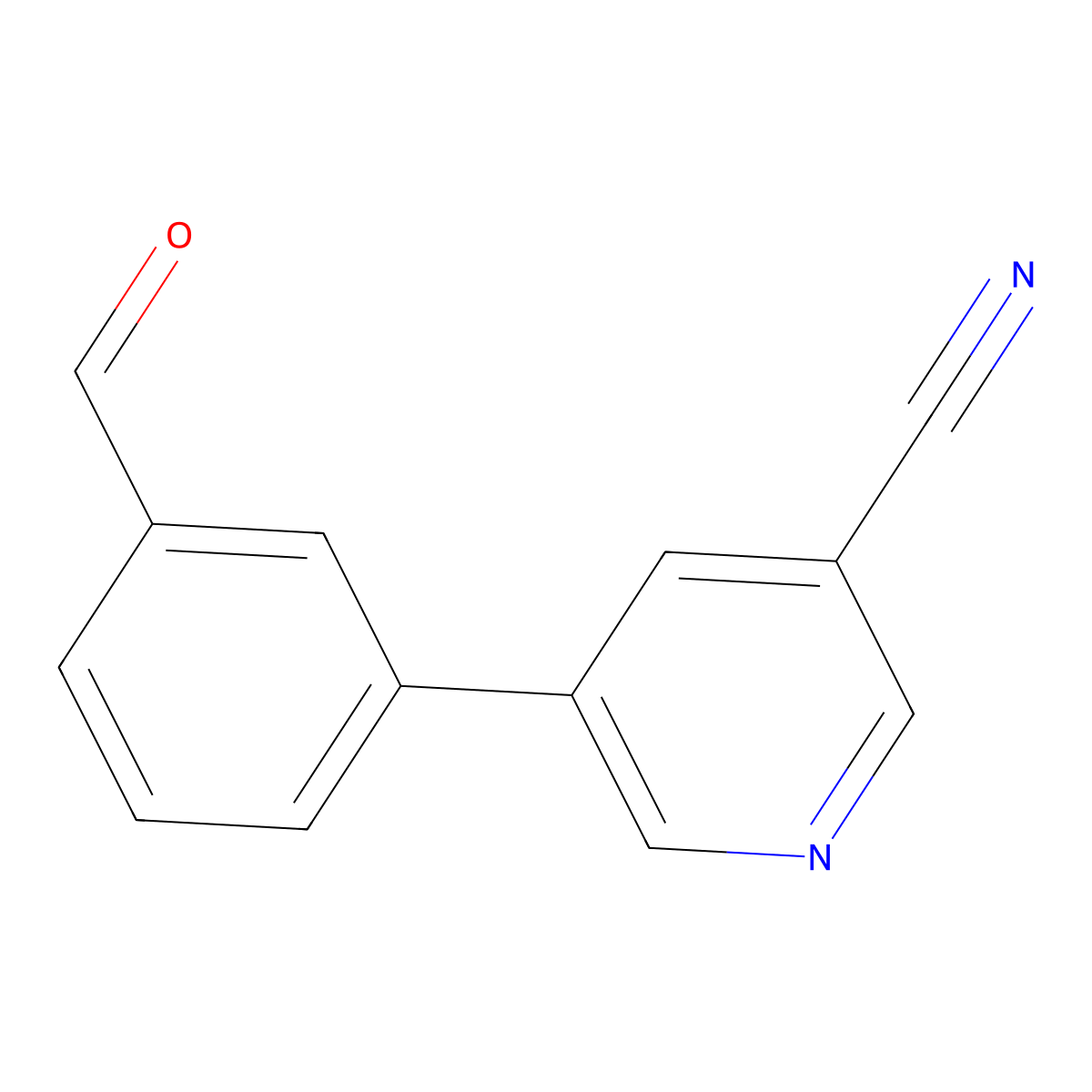 5-(3-Formylphenyl)nicotinonitrile molecular structure, CAS 1227685-49-5
