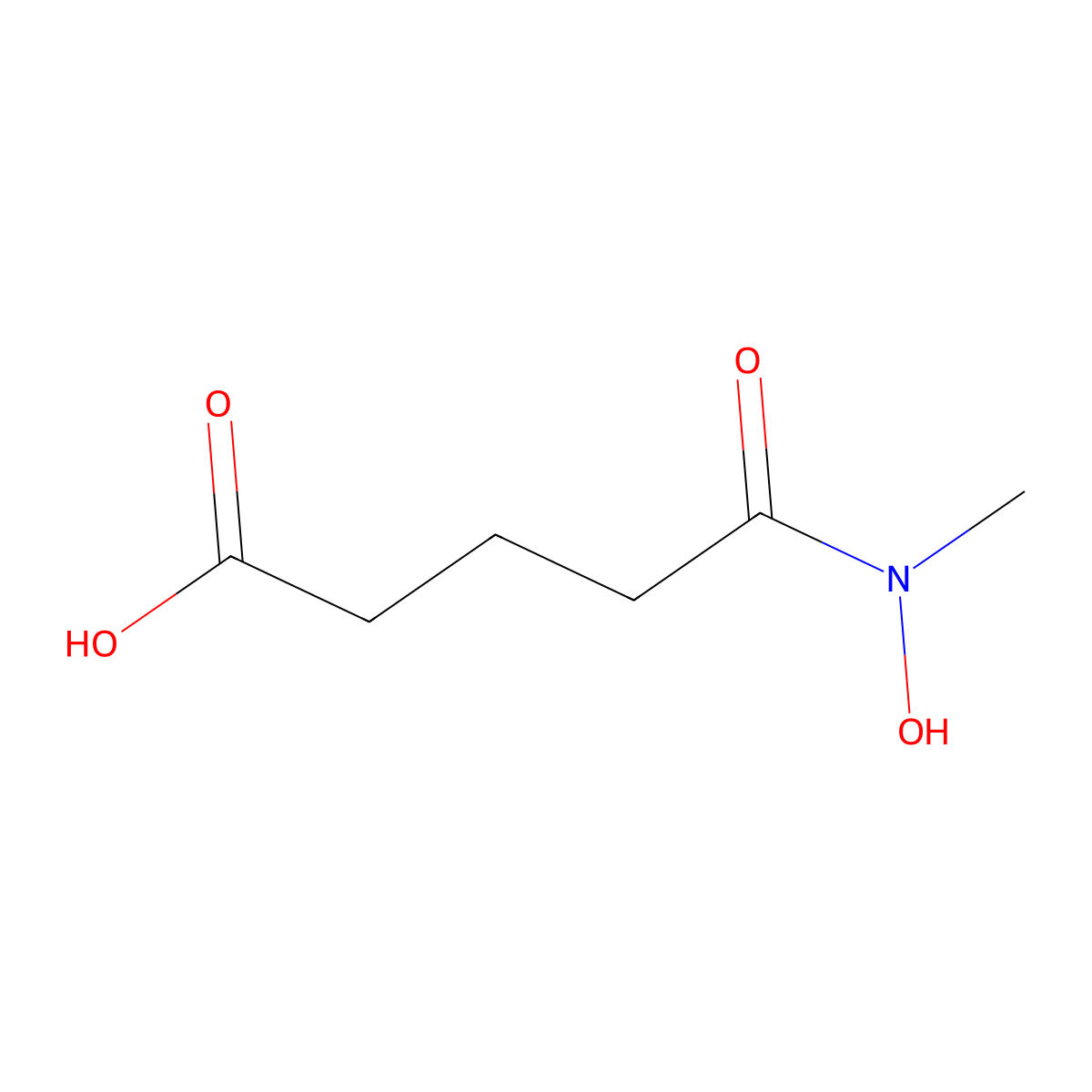 4-[Hydroxy(methyl)carbamoyl]butanoic acid molecular structure, CAS 1227689-77-1