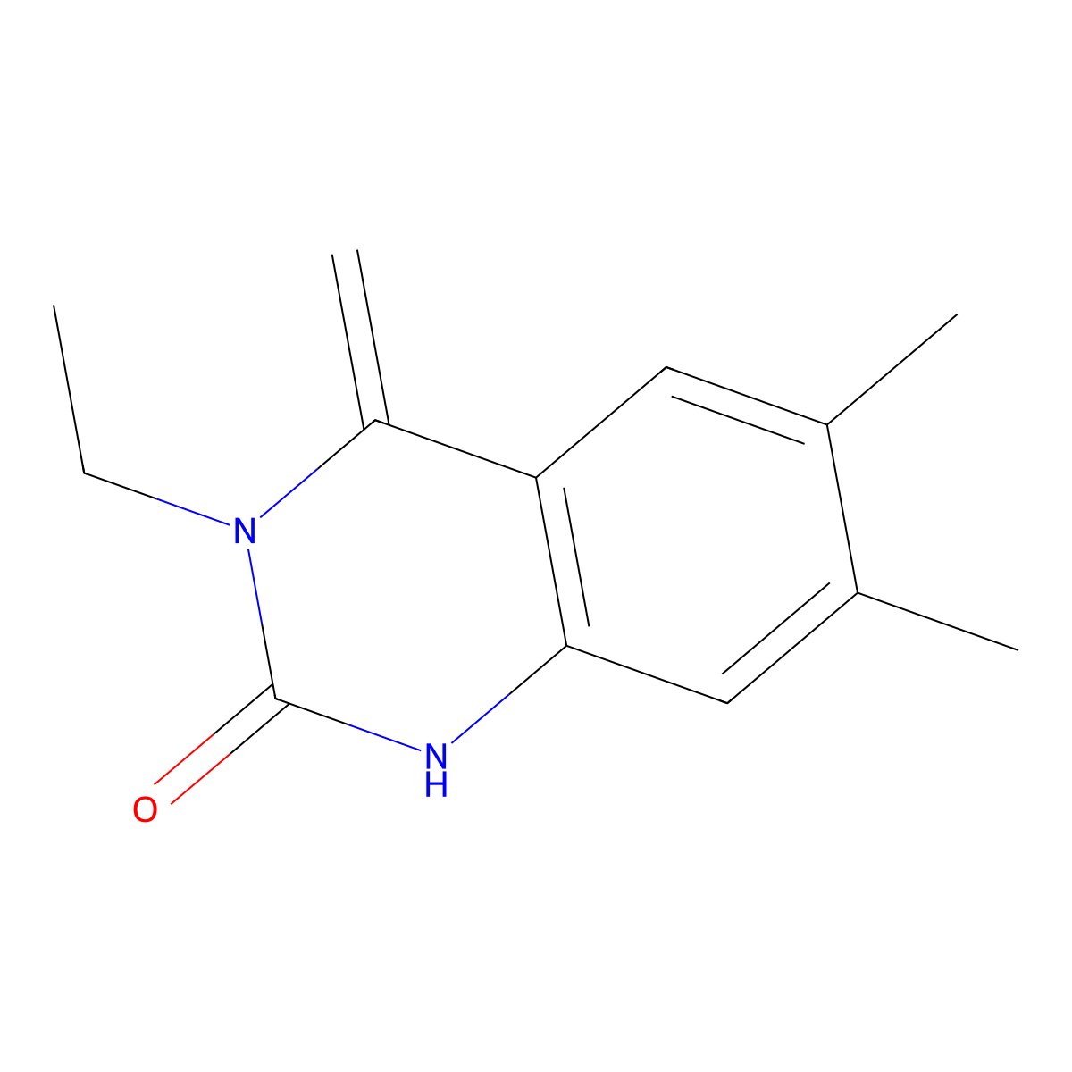 3-ethyl-6,7-dimethyl-4-methylene-3,4-dihydroquinazolin-2(1H)-one molecular structure, CAS 1227730-51-9