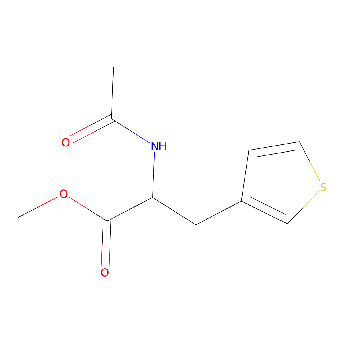 Methyl 2-Acetamido-3-(3-thienyl)propanoate molecular structure, CAS 1227732-30-0