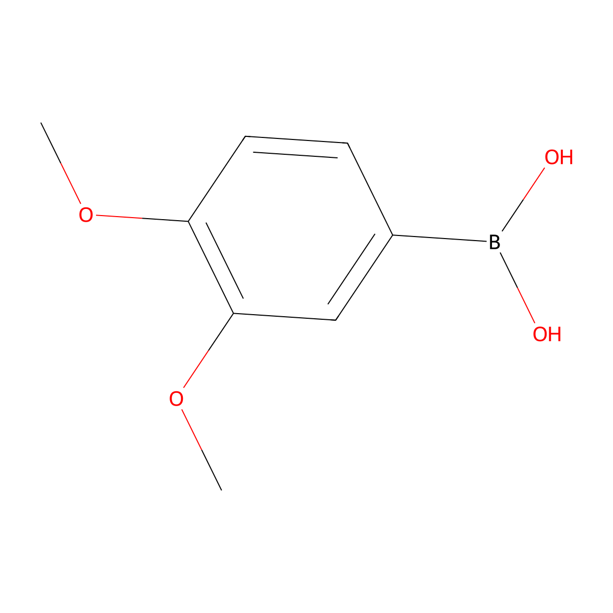 3,4-Dimethoxyphenylboronic acid molecular structure, CAS 122775-35-3