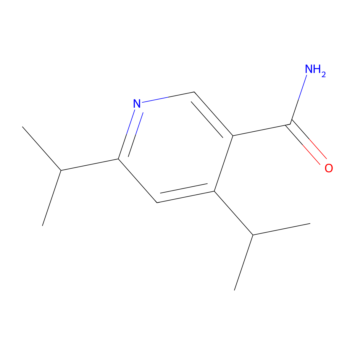 4,6-Diisopropylnicotinamide molecular structure, CAS 122775-91-1