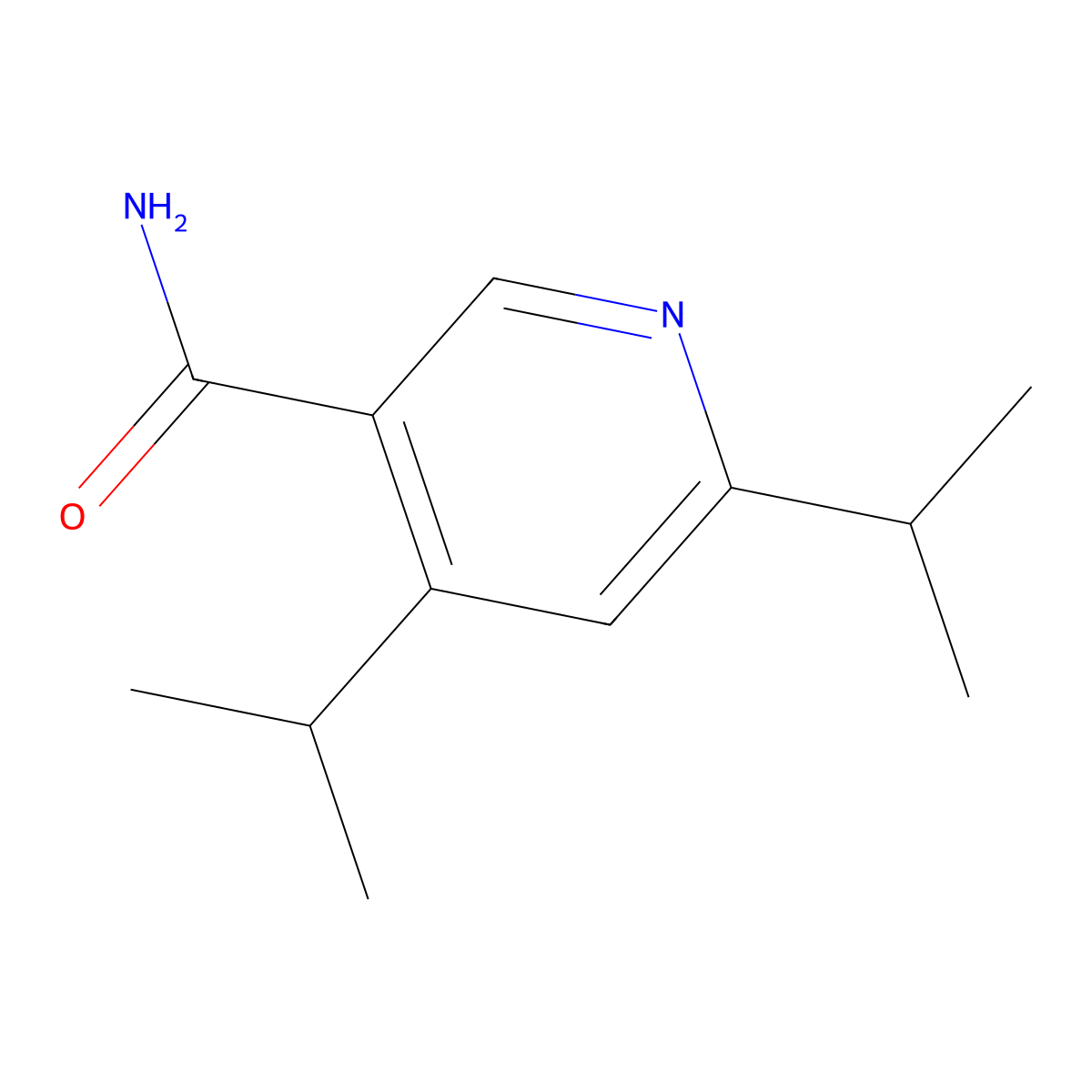 4,6-Diisopropylnicotinamide molecular structure, CAS 122775-91-1