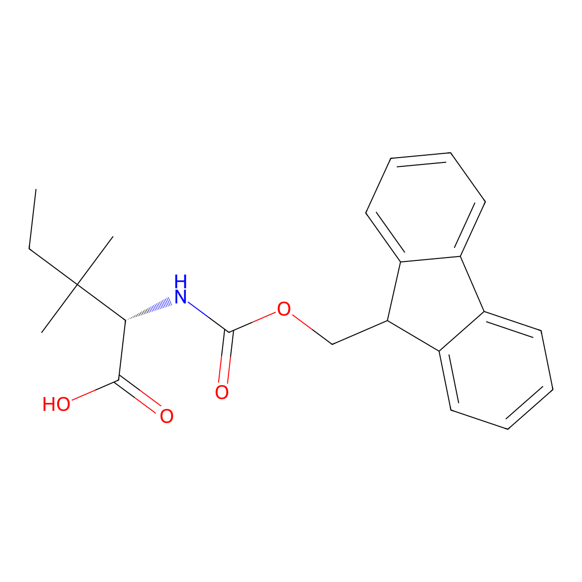 Fmoc-L-b-methylisoleucine molecular structure, CAS 1227750-73-3