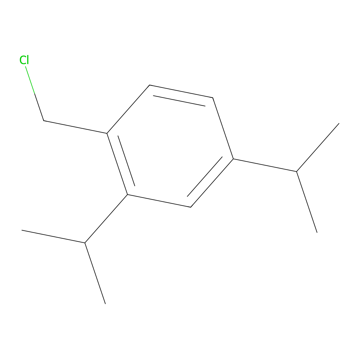 1-(Chloromethyl)-2,4-di(propan-2-yl)benzene molecular structure, CAS 122776-87-8