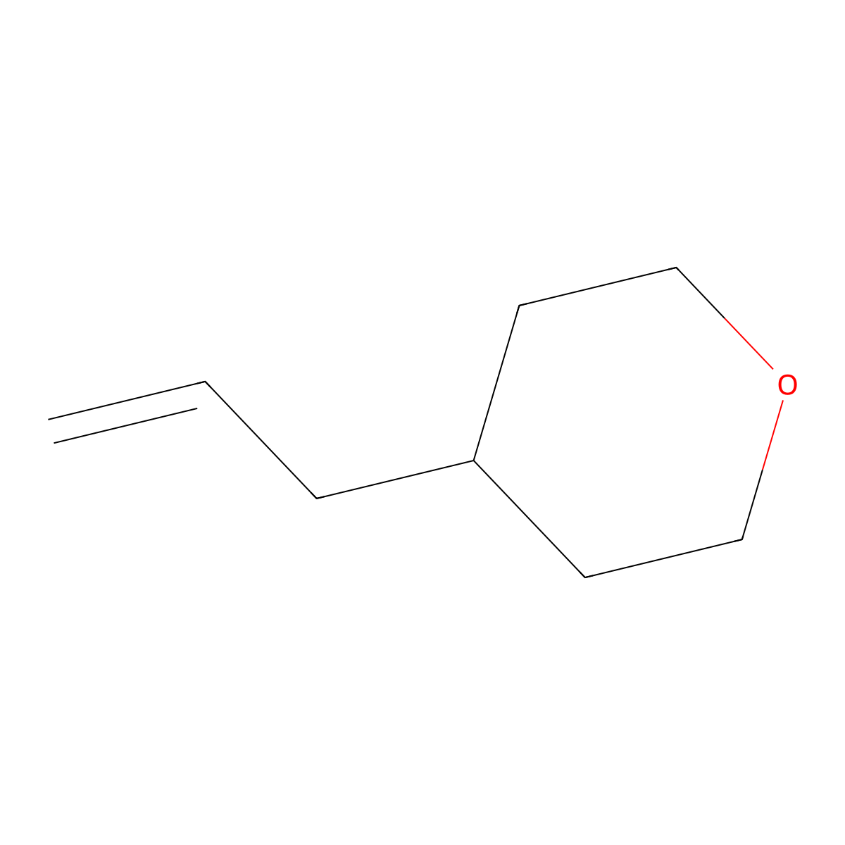 4-Allyltetrahydro-2H-pyran molecular structure, CAS 1227788-85-3